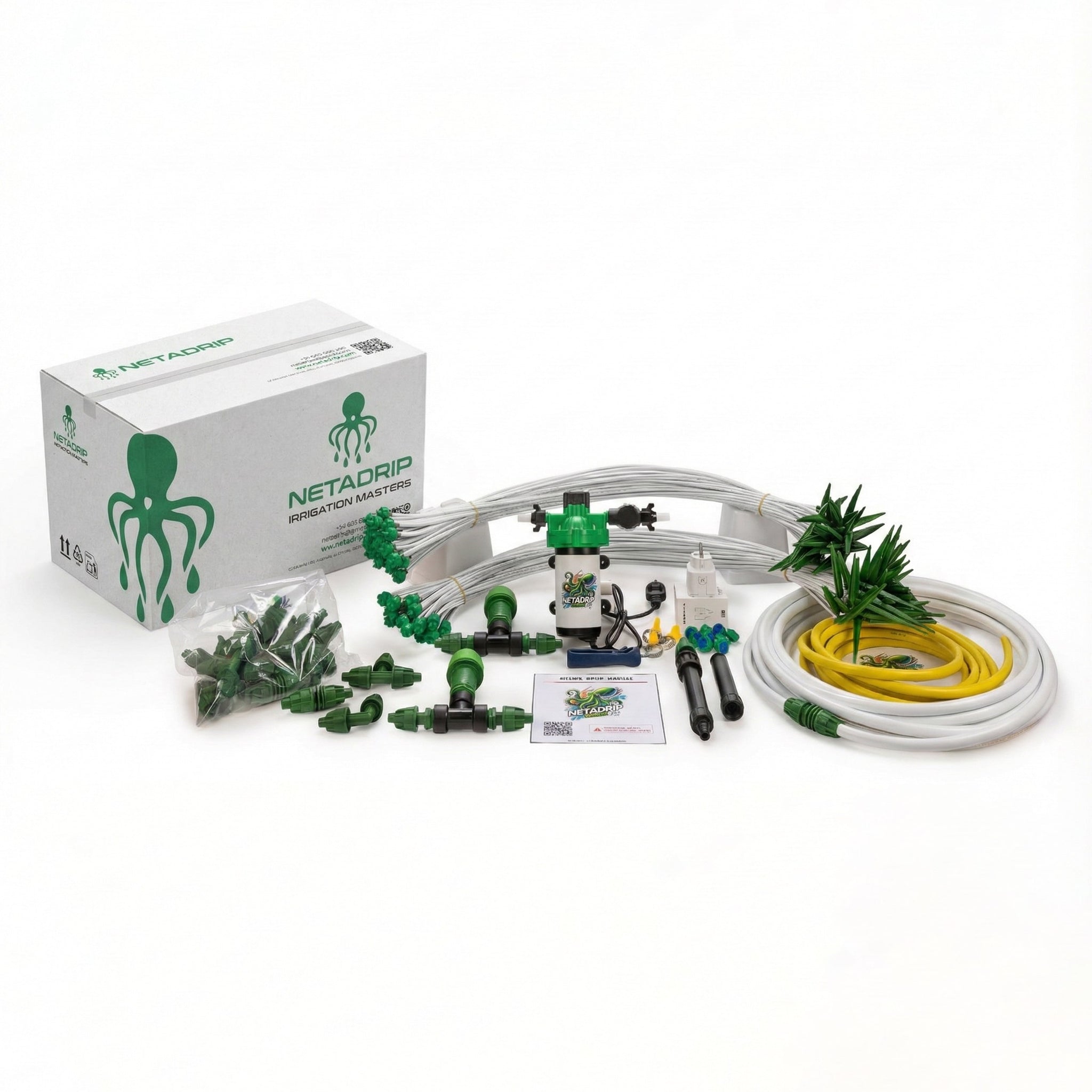Hydra Drip Irrigation Kit with Pump (25 to 300 plants)